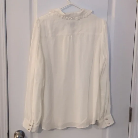 Talbots Classic White Button Down Shirt - Picture 3 of 4